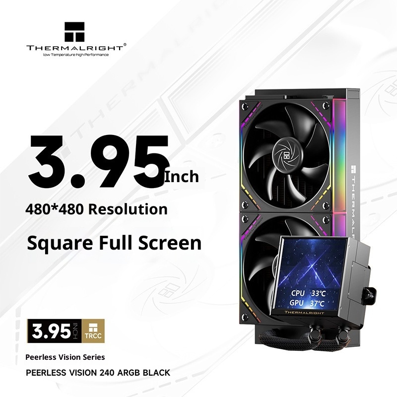 3,95-дюймовый квадратный IPS L – обзор и цена Aio Liquid Cooler
