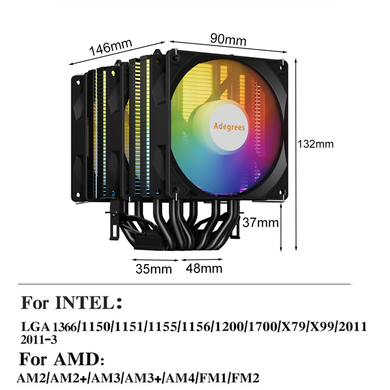 RGB-кулер для процессора AM4 с – обзор и цена Air Cooler Cpu