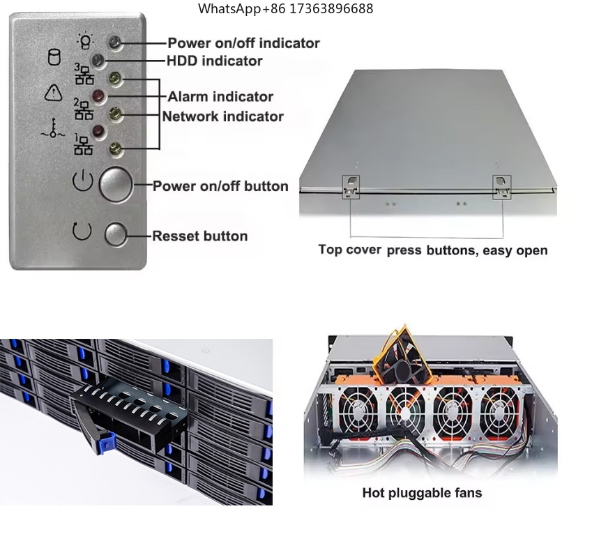 Корпус для сервера 4U с 24 отс – обзор и цена Case Fan